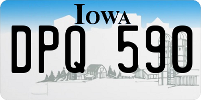 IA license plate DPQ590