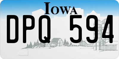 IA license plate DPQ594
