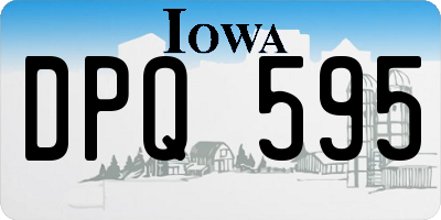 IA license plate DPQ595