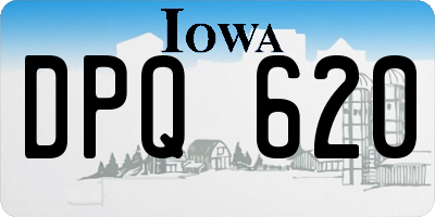 IA license plate DPQ620