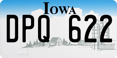 IA license plate DPQ622