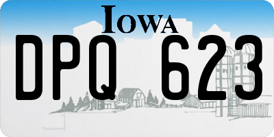IA license plate DPQ623