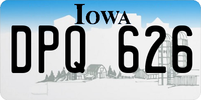 IA license plate DPQ626