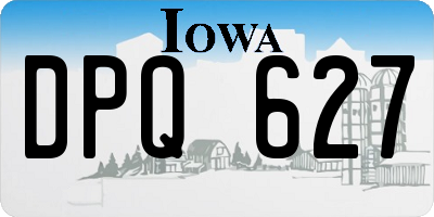 IA license plate DPQ627