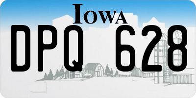 IA license plate DPQ628
