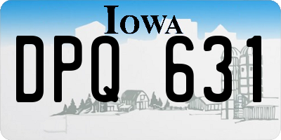 IA license plate DPQ631