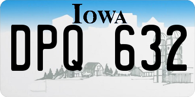 IA license plate DPQ632