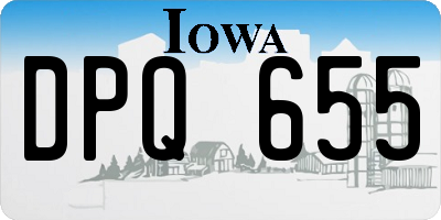 IA license plate DPQ655