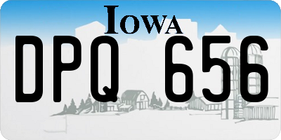 IA license plate DPQ656