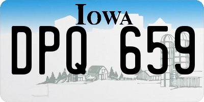 IA license plate DPQ659