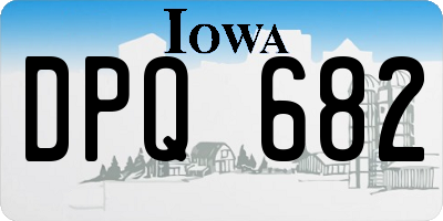 IA license plate DPQ682