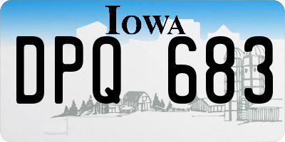 IA license plate DPQ683