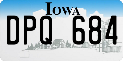 IA license plate DPQ684