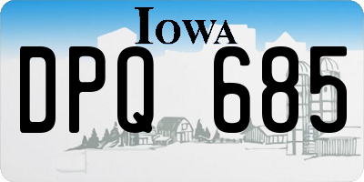 IA license plate DPQ685