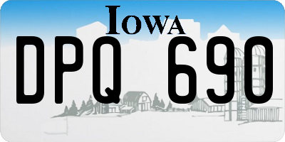 IA license plate DPQ690