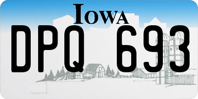 IA license plate DPQ693