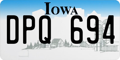 IA license plate DPQ694