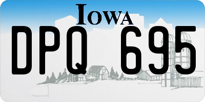 IA license plate DPQ695