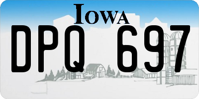 IA license plate DPQ697