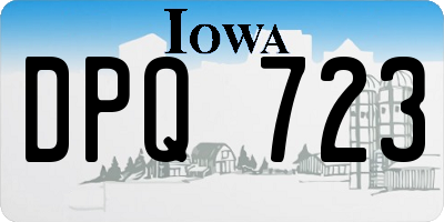 IA license plate DPQ723