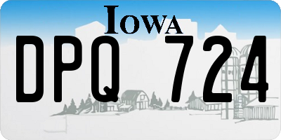 IA license plate DPQ724