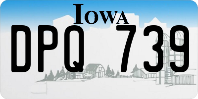 IA license plate DPQ739
