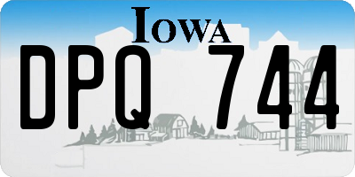 IA license plate DPQ744