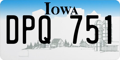 IA license plate DPQ751