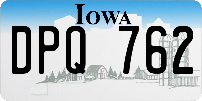 IA license plate DPQ762