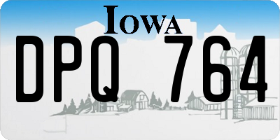 IA license plate DPQ764