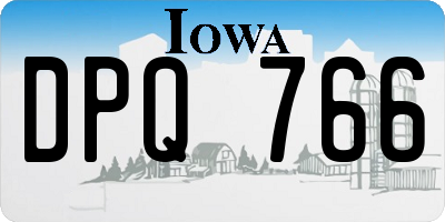 IA license plate DPQ766