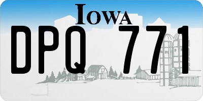 IA license plate DPQ771