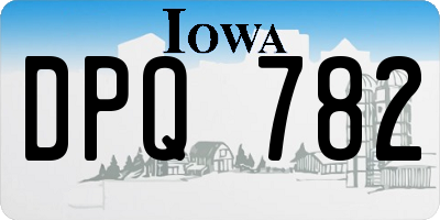 IA license plate DPQ782