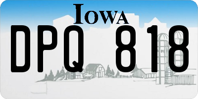 IA license plate DPQ818