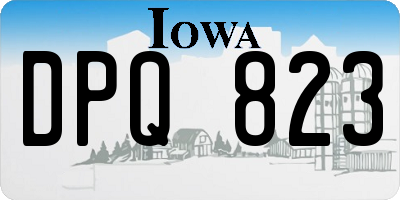 IA license plate DPQ823