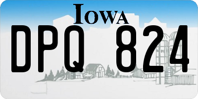 IA license plate DPQ824