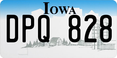 IA license plate DPQ828