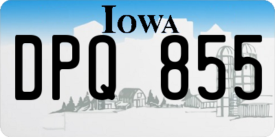 IA license plate DPQ855