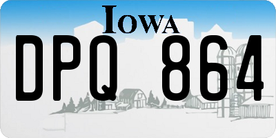 IA license plate DPQ864