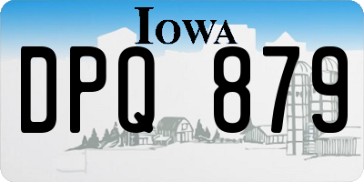 IA license plate DPQ879