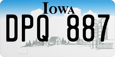 IA license plate DPQ887