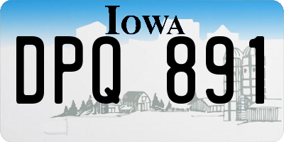 IA license plate DPQ891