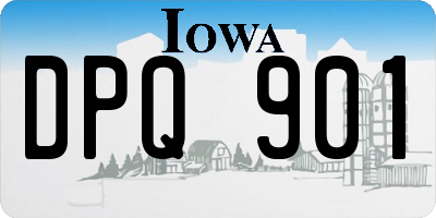 IA license plate DPQ901