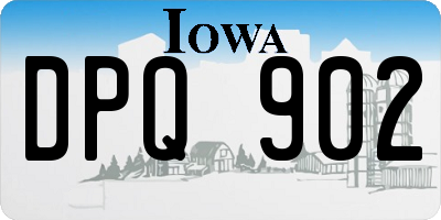 IA license plate DPQ902