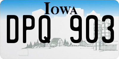 IA license plate DPQ903