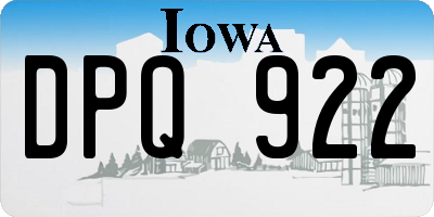IA license plate DPQ922