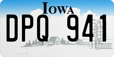 IA license plate DPQ941