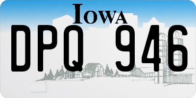 IA license plate DPQ946