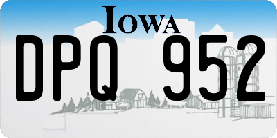 IA license plate DPQ952