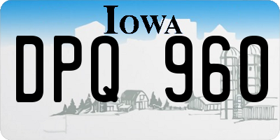 IA license plate DPQ960